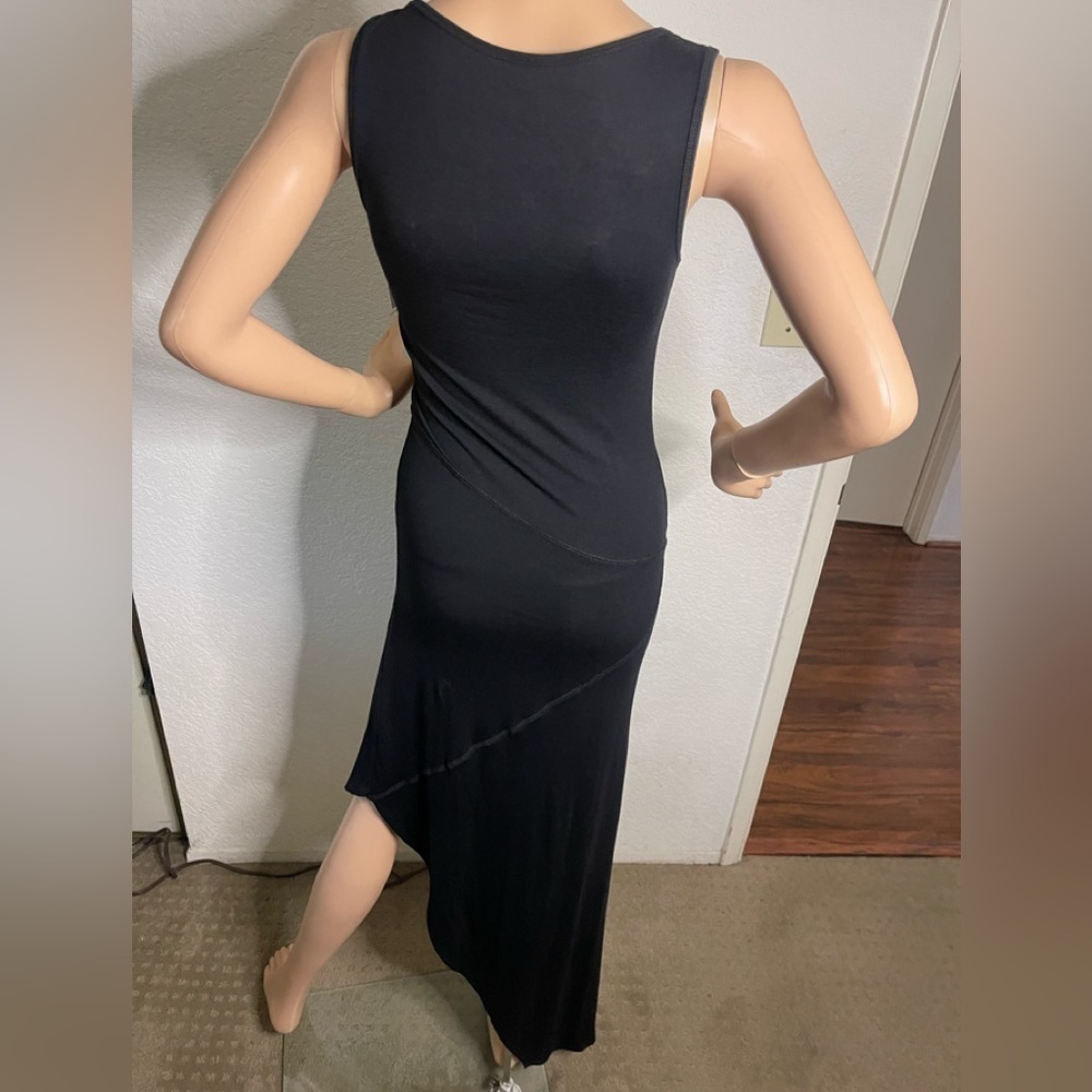 🖤 Go Couture Asymmetrical Hem Sleeveless Midi Dress | Large | NWT - Picture 2 of 6